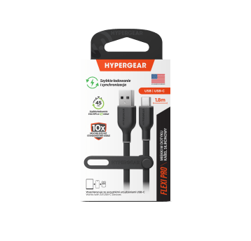 Kabel HyperGear USB-A - USBC-C Silicone PRO 1.8m