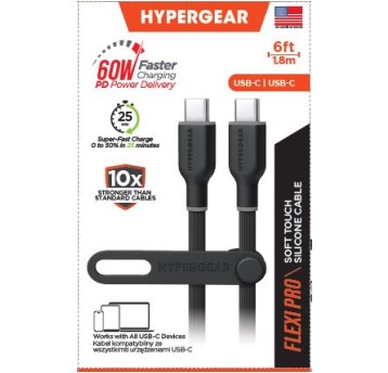 Kabel HyperGear USB-C - USB-C Silicone PRO 1.8m 60W