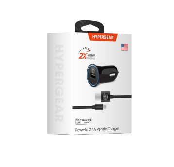 Ładowarka HyperGear 2.4A z kablem Micro USB 1.2m