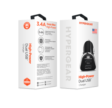 Ładowarka HyperGear DUAL USB 3.4A czarna
