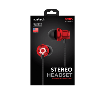 Słuchawki Naztech NX85 Stereo 3.5mm